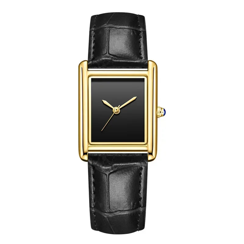 Luxury Couple's Watch Set for Women & Men | Elegant Leather Strap Quartz Wristwatch | Waterproof Iced Out Watch Style | 2026 New Fashion Gift | Caratix - CaratixJewelry